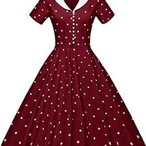 1950s Retro Rockabilly Swing Dress